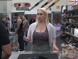 Curvy Blonde Milf With Big Tits Gets Fucked In The Pawnshop free video