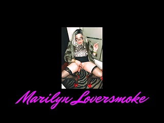 Goddess Marilyn Smoking And Stroking For Cum In Fur Coat free video