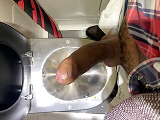 Horny Uncut Wanking And Cumming On Public Train free video