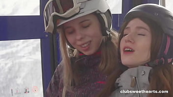 Ready, Set, Snow! Lesbian Threesome For Clubsweethearts free video