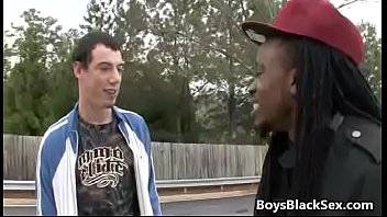 Blacks On Boys - Gay Bareback Interracial Rough Fuck Video 04