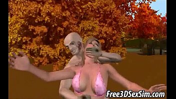 Sexy 3D Cartoon Hottie Getting Fucked Outdoors free video