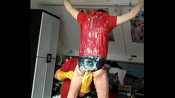 Me Tied By Friend Bram And Covered In Pudding, No Nude free video