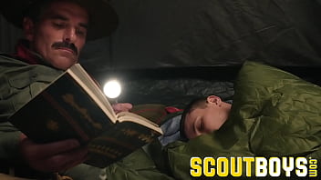 Scoutboys - Austin Young Fucked Outside In Tent By Older free video