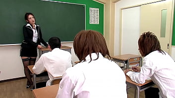 The Sexy Japanese Tutor Sucks Off Some Of Her Students Before Ending Up In A Kinky Hospital free video