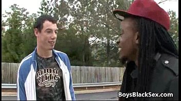 Black Muscular Gay Dude Fuck Anally White Twink Hard 04