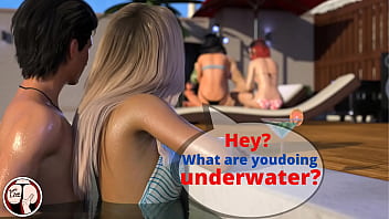 Blonde Tries To Orgasm Quietly In A Public Pool But Her Pussy Juice Gets Mixed In The Water (Become A Rockstar - Emma 2) free video