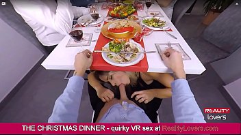 Blowjob Under The Table On Christmas In Vr With Beautiful Blonde free video