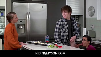 Stepmom Penny Barber Catches Stepson Tyler Cruise Fucking A Can Of Raw Dough And Helps Him Out free video
