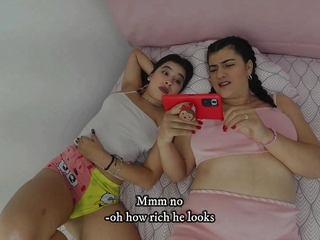 Bisexual Stepsisters Get Horny Watching A Lesbian Video - Porn In Spanish free video