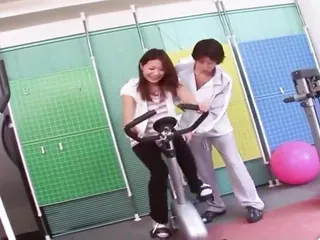 Young Sexy Asian Girl Haruna Sakurai Came To The Gym To Work Out With Her Personal Trainer free video