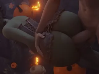 Halloween Sombra Bent Over And Fucked In The Ass free video