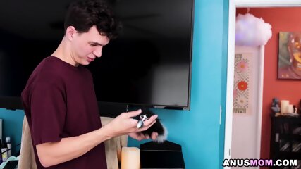 See What Happens When Dude Finds A Bunch Of Toys For Anal Sex